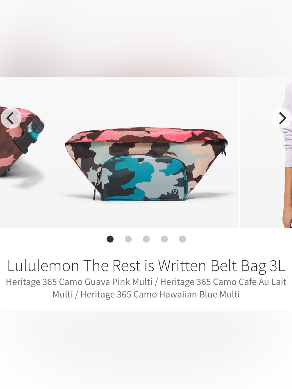 Lululemon The Rest is Written Belt Bag 3L Brown & Blue